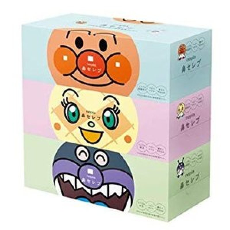 画像1: ネピア　アンパンマン鼻セレブティッシュ　3個パック (1)